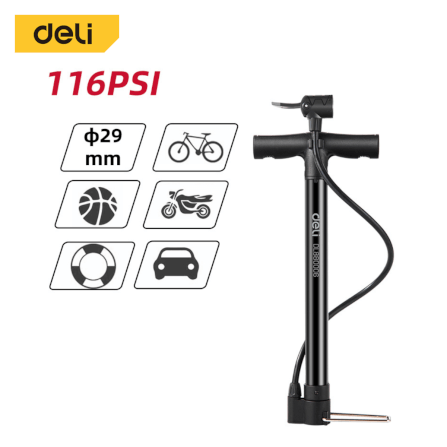 เครื่องสูบลม DELI DL880006-BK-01 116PSI สีดำ_10